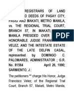 13 CD - Acting Registrars of Land Titles and Deeds of Pasay Vs RTC Branch 57