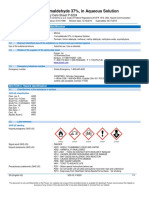 37 Percent Formaldehyde Aqueous Solution Mixture of Hcho Ch3oh and H2o Sds p6224 PDF