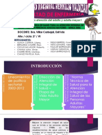 Norma Técnica de Salud para La Atención Integral de Salud para Las Personas Adultas Mayores Minsa 2006