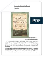 A Book Review On The Monk Who Sold His Ferrari