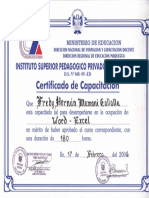 Certificado Excel PDF