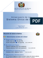 Anteproyecto de Ley Sistema Único de Salud