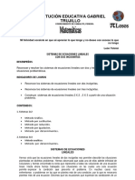 Guía de Sistemas de Ecuaciones 2x2 y 3x3