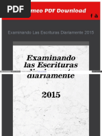 Examinando Las Escrituras Diariamente 2015