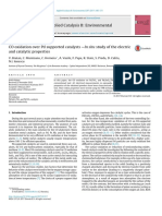 CO Oxidation Over PD Supported Catalysts - in Situ Study of The Electric