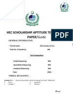 HAT Guide For HEC Indigenous Scholarship PDF