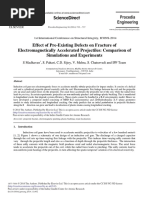 Effect of Pre-Existing Defects On Fracture of Electromagnetically Accelerated Projectiles: Comparison of Simulations and Experiments