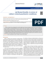 Culture and Mental Health: A Review of Culture Related Psychiatric Conditions