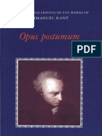 Kant, Immanuel - Opus Postumum (Cambridge, 1993) PDF