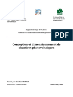 Rapport Stage Conception Et Dimensionnement Photovoltaique Dorothee Micheau 2010 PDF