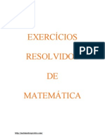 Exercicios Resolvidos Matematica