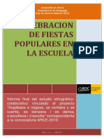 Celebración de Fiestaas Populares en La Escuela PDF