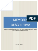 Memoria Descriptiva Iglesia