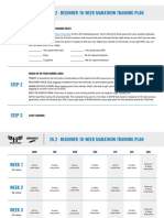 Marathon Beginner Training Plan - Miles