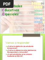 Necesidades Educativas Especiales