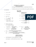 Senarai Rumus Matematik SPM