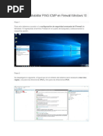 Habilitar o Deshabilitar PING ICMP en Firewall Windows 10