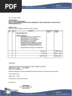 Cotizacion de Analisis de Aceite Chiller Trujillo