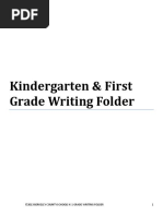 K-1 Writing Folder