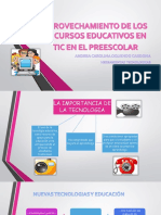 Aprovechamiento de Los Recursos Educativos en Tic en Educacion Preescolar