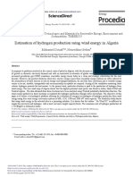 Estimation of Hydrogen Production Using Wind Energy in Algeria