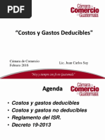 Costos y Gastos Deducibles ISR Presentación