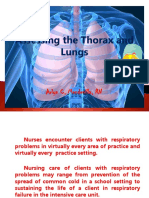 The Thorax and Lungs Assessment (Autosaved)