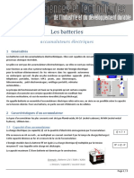 Fiche Ressources Les Batteries