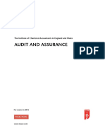 ICAEW Audit and Assurance Study Guide 2016