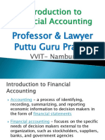 Introduction To Financial Accounting - Gp1 by Professor & Lawyer Puttu Guru Prasad