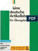 Kleine Deutsche Artikellehre PDF