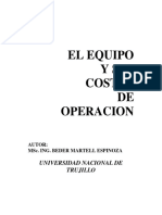 Costos de Operacion Maquinaria PDF