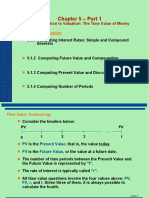 Chapter 5 - Part 1: Introduction To Valuation: The Time Value of Money