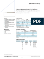 Planar Lightwave Circuit (PLC) Splitters