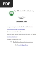 Assignment No.01: Dept. of Electrical & Electronic Engineering