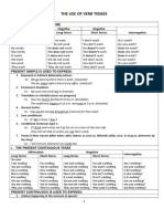 The Use of Verb Tenses: The Present Simple Tense