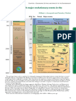 Geological Time With Major Evolutionary Events in The Fossil Record