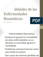 Generalidades de Las Enfermedades Reumáticas: Dr. Ricardo Curcó