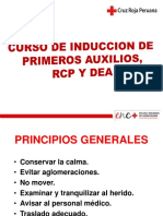 Curso de Inducción de Primeros Auxilios, RCP y Dea - Cruz Roja Peruana