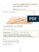 Rectas y Planos. Ejercicios Tipo PARCIAL