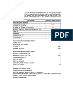 Cantidad de Materiales para Base de Poste