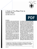 A Study of Two Phase Flow in Inclined Pipes