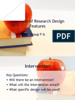 Overview of Research Design Features