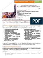 Anticoagulantes y Antiagregantes Plaquetarios