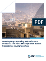 Developing A Housing Microfinance Product - The First Microfinance Banks Experience in Afghanistan