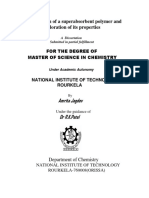 Reparation of A Superabsorbent Polymer and Exploration of Its Properties