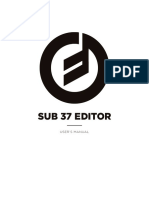 Sub 37 Editor Users Manual