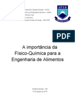 A Importância Da Físico-Química para A Engenharia de Alimentos.