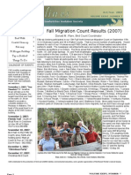 Fall Migration Count Results (2007)