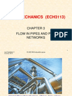 Fluid Mechanics (ECH3113) - Chapter 3 Flow in Pipes